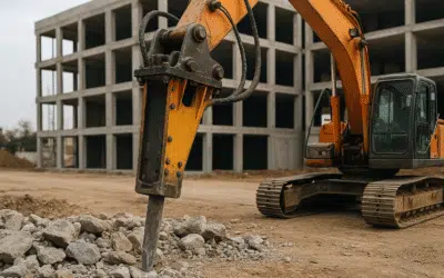 Młot do koparki – jak dobrać odpowiedni model do rodzaju prac budowlanych?